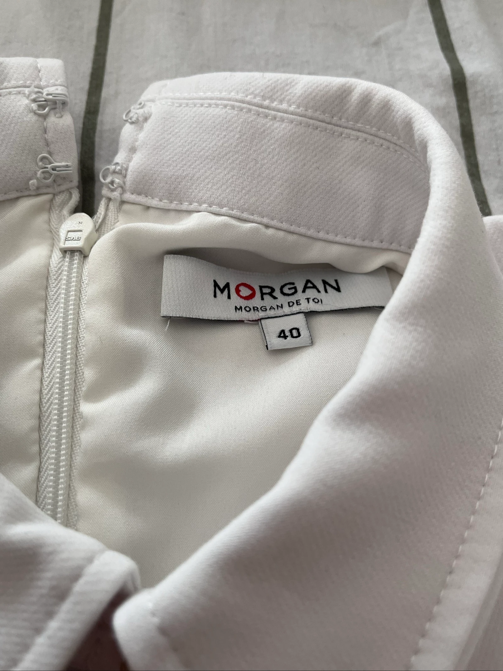 Vestido branco Morgan tamanho 40 – photo 4